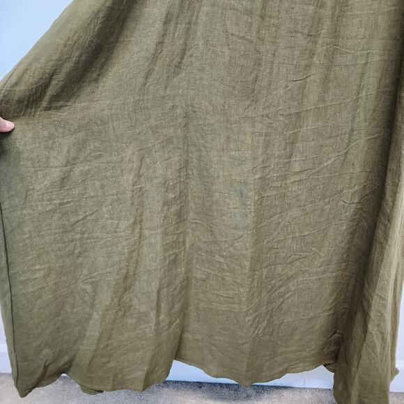 Elegant Olive Green Maxi Dress - Picture 8 of 12